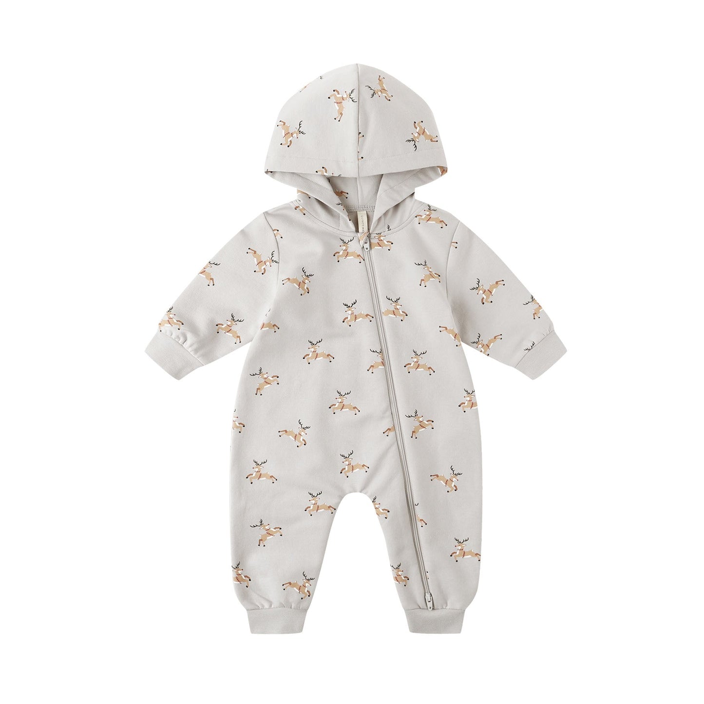 Quincy Mae Hooded Jumpsuit - Reindeer