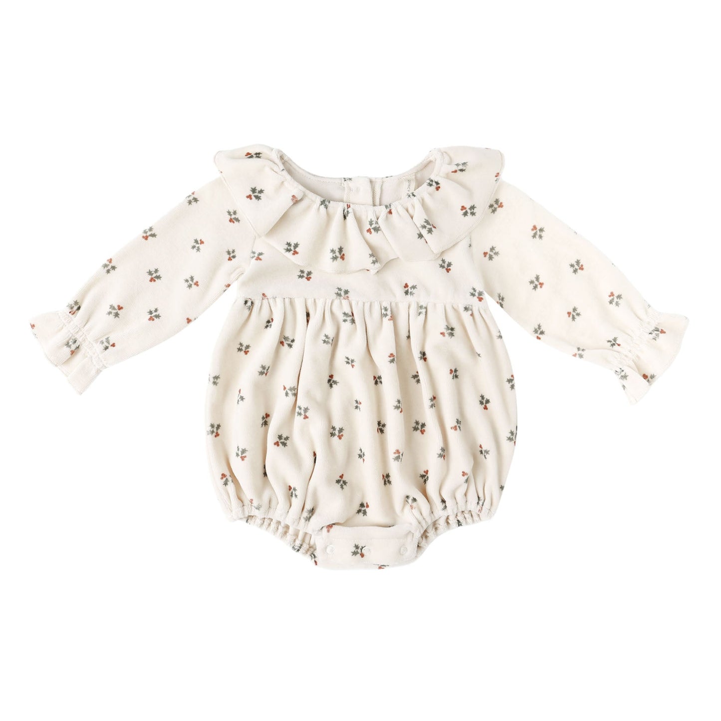 Quincy Mae Wendy Romper - Holly Berry