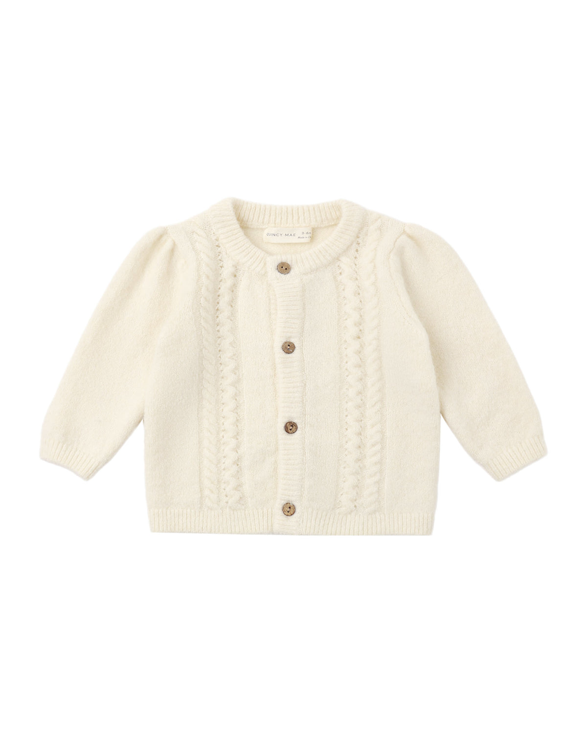 Quincy Mae Holly Cardigan - Natural