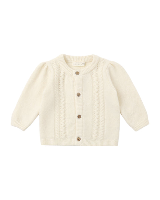 Quincy Mae Holly Cardigan - Natural