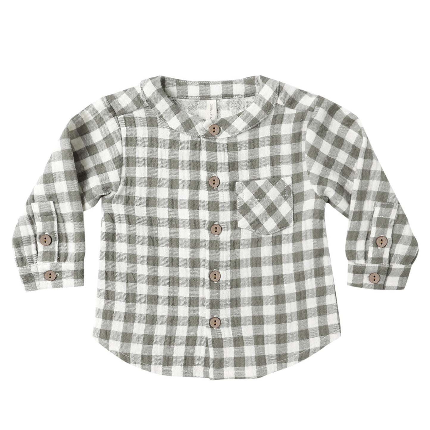 Quincy Mae Milo Shirt - Forest Check