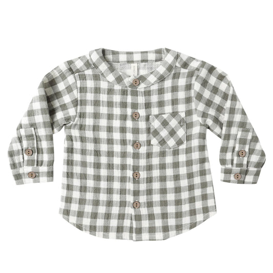 Quincy Mae Milo Shirt - Forest Check