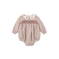 Quincy Mae Callie Romper - Christmas Plaid