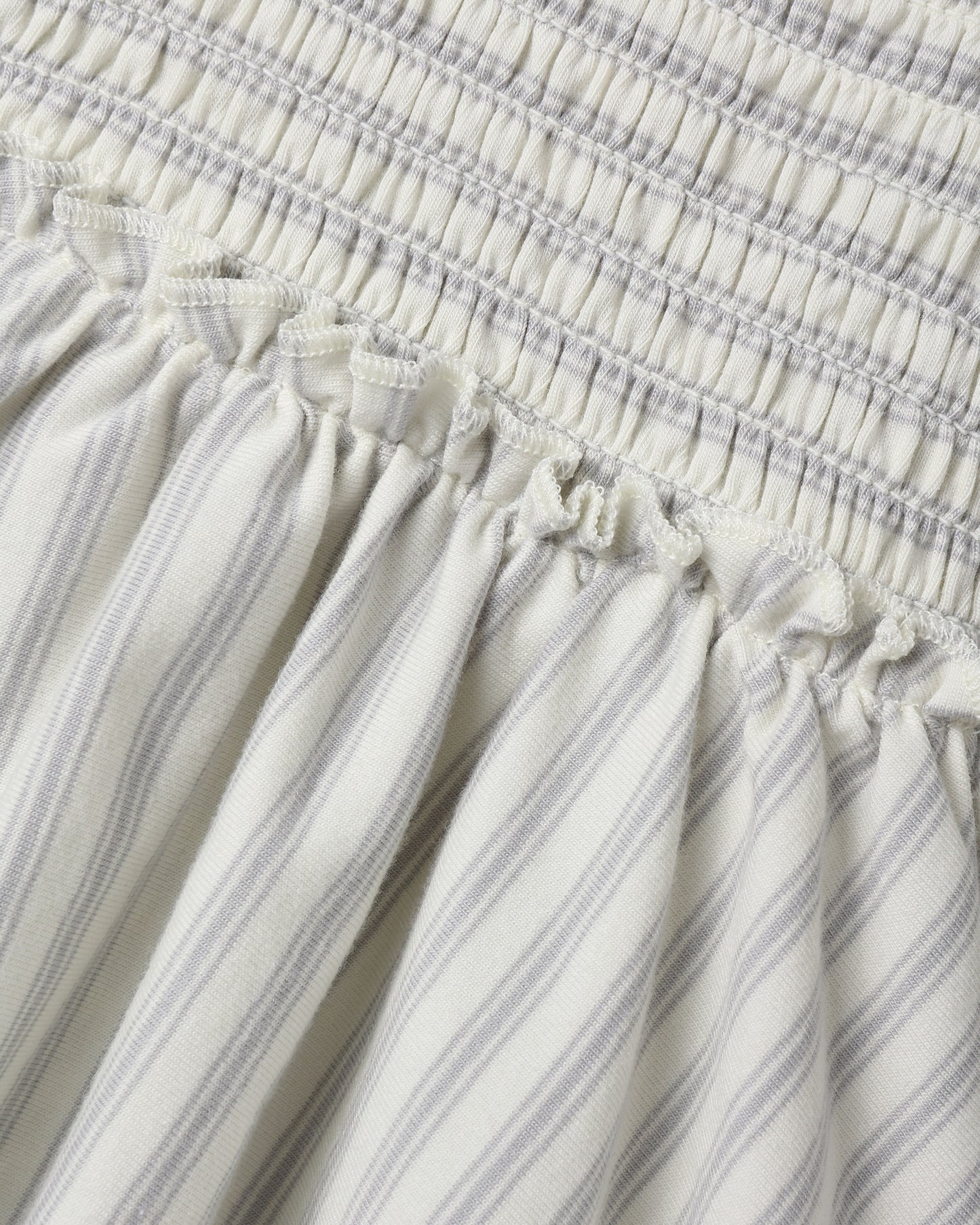 Quincy Mae Lainey Romper - Cloud Stripe