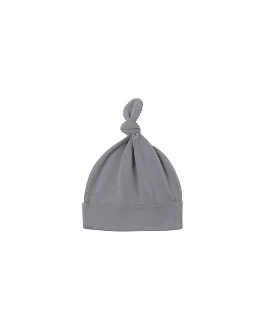 Quincy Mae Bamboo Knotted Baby Hat - Slate