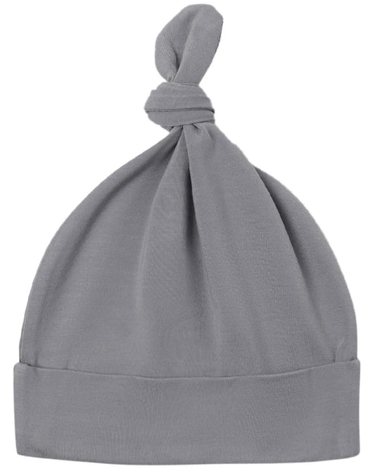 Quincy Mae Bamboo Knotted Baby Hat - Slate