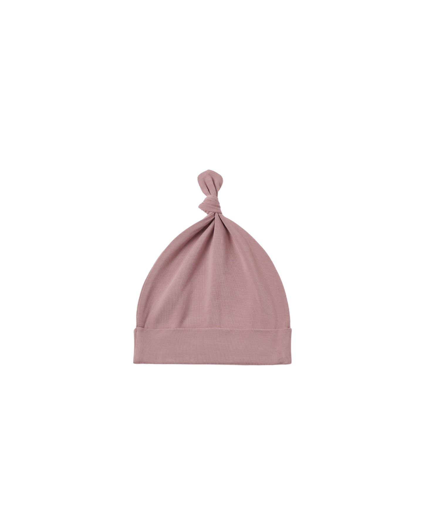 Quincy Mae Bamboo Knotted Baby Hat - Mulberry