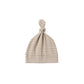 Quincy Mae Knotted Baby Hat - Almond Stripe