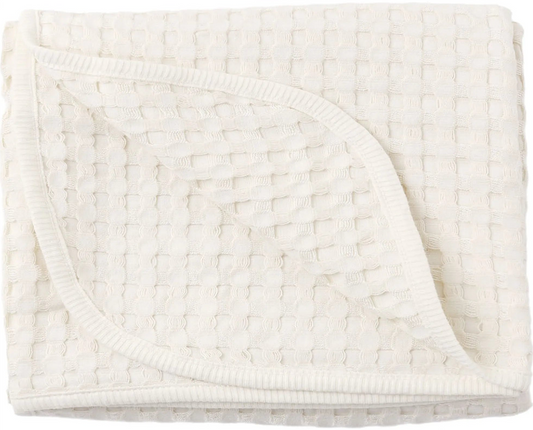 Quincy Mae Waffle Baby Blanket - Natural
