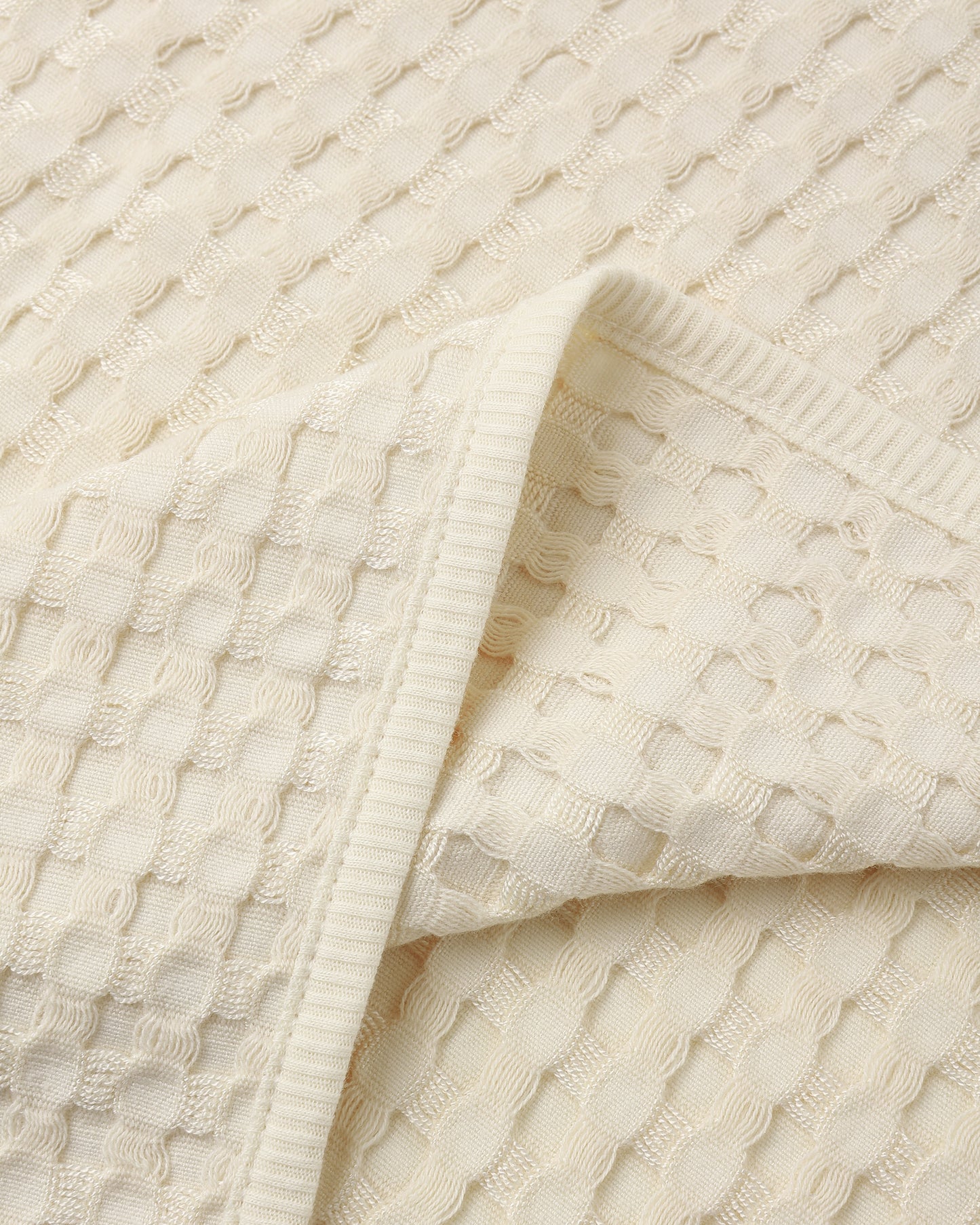 Quincy Mae Waffle Baby Blanket - Natural