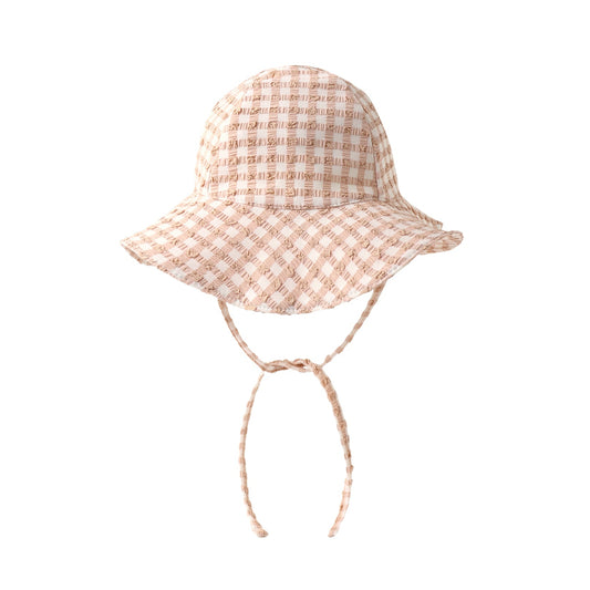 Quincy Mae Sun Hat - Melon Check