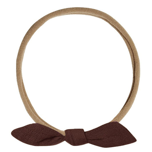 Quincy Mae Little Knot Headband - Black Cherry