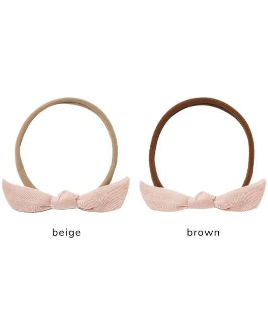 Quincy Mae Little Knot Headband - Dusty Rose