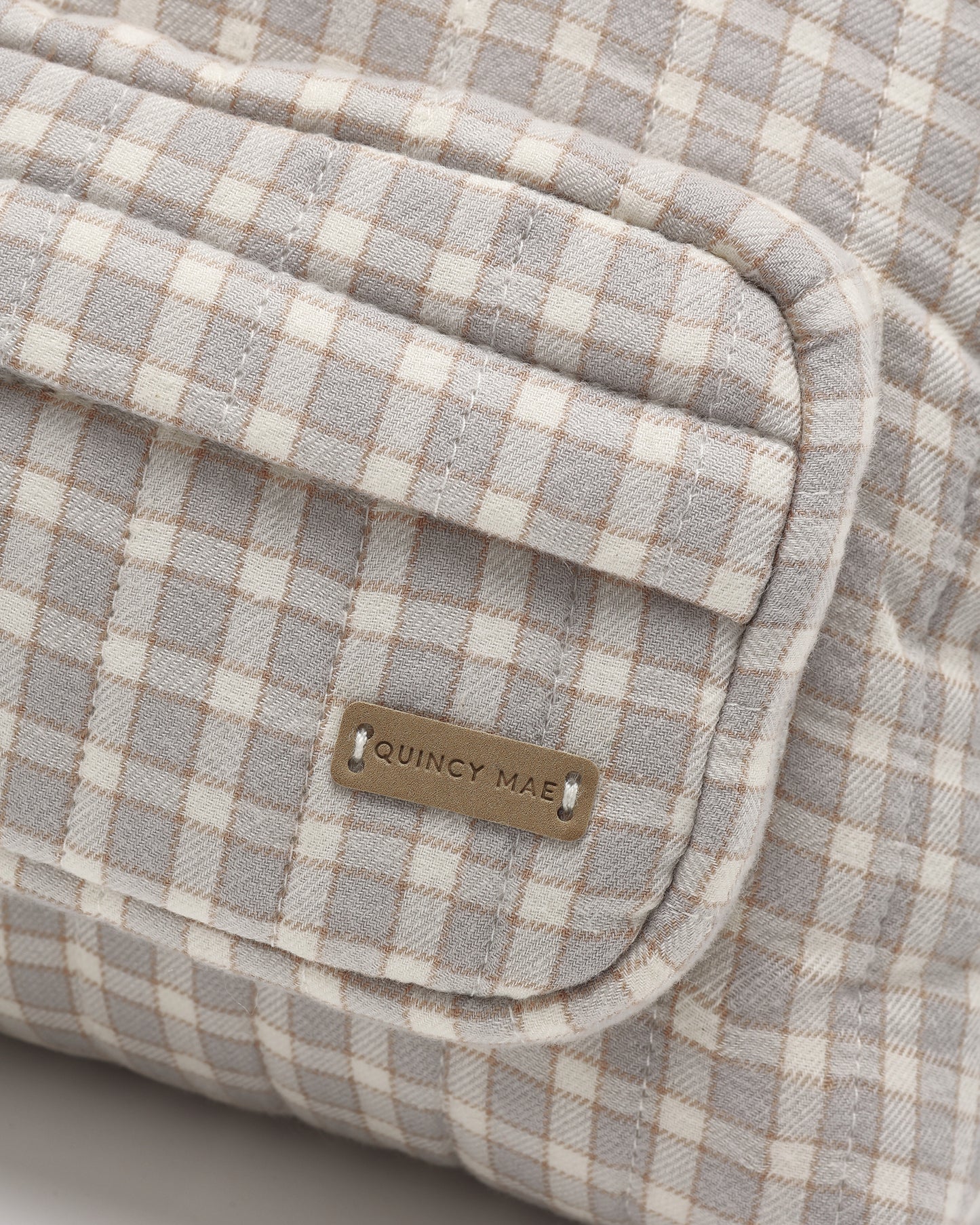 Quincy Mae Mini Backpack - Blue Gingham
