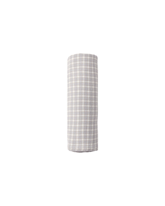 Quincy Mae Woven Swaddle - Blue Gingham