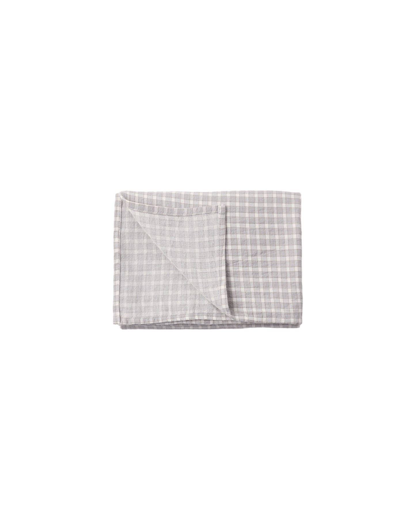 Quincy Mae Woven Swaddle - Blue Gingham