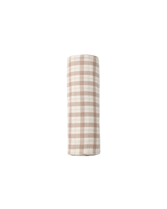 Quincy Mae Woven Swaddle - Rustic Plaid