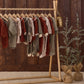 Quincy Mae Hidden Snap Footie - Red Bows