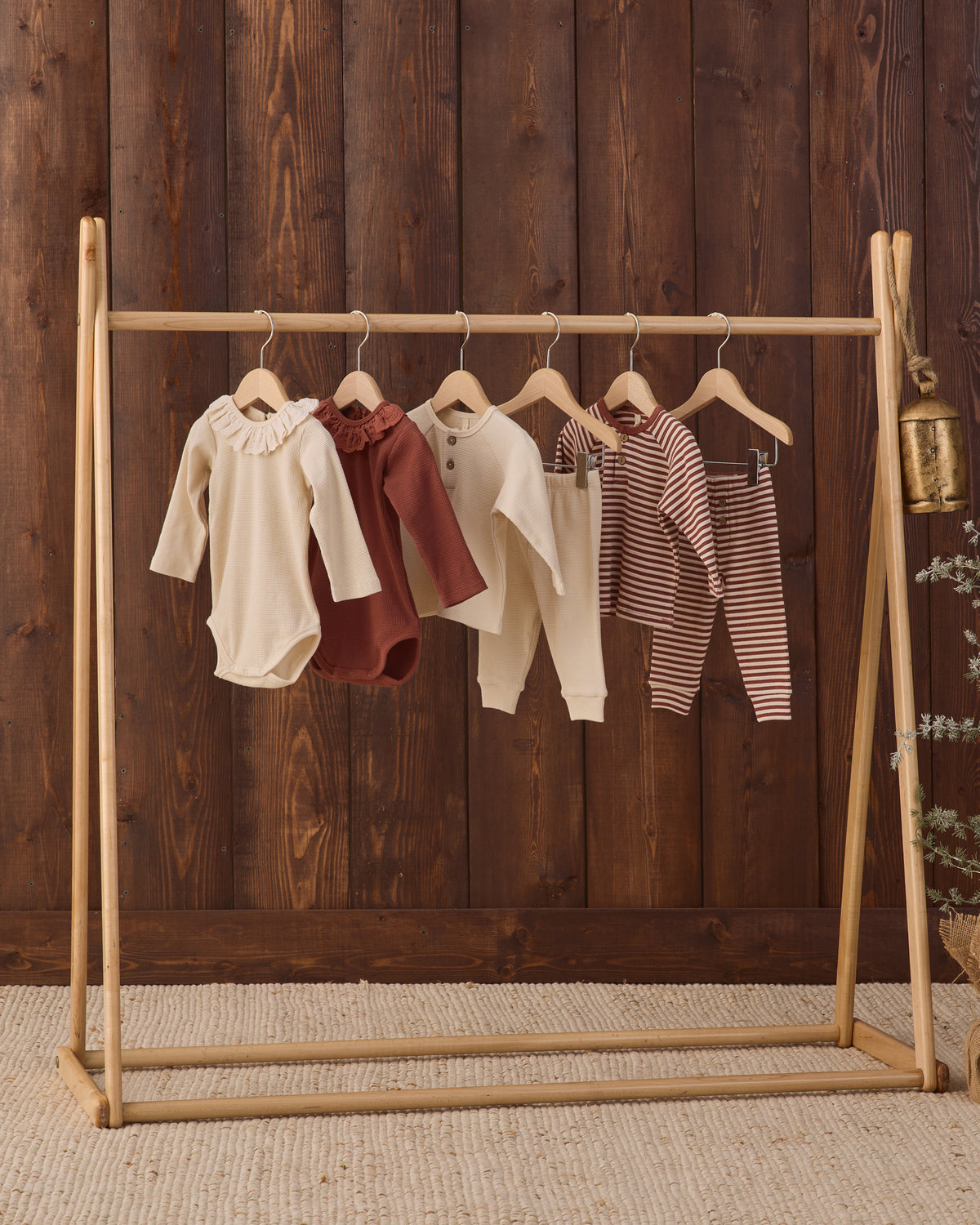 Quincy Mae Henley Knit Top - Candy Stripe