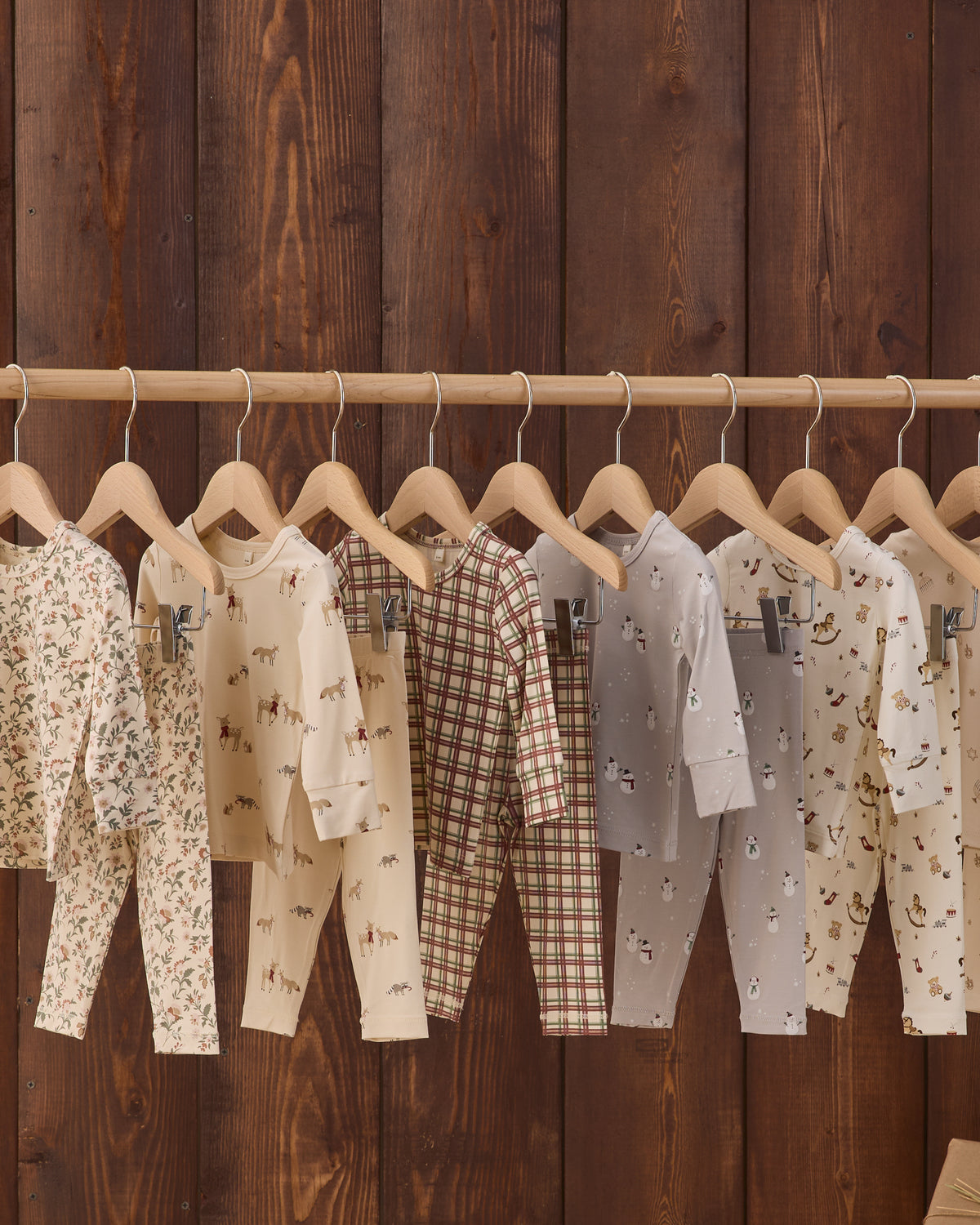 Quincy Mae Bamboo Pajama Set - Redwood Check