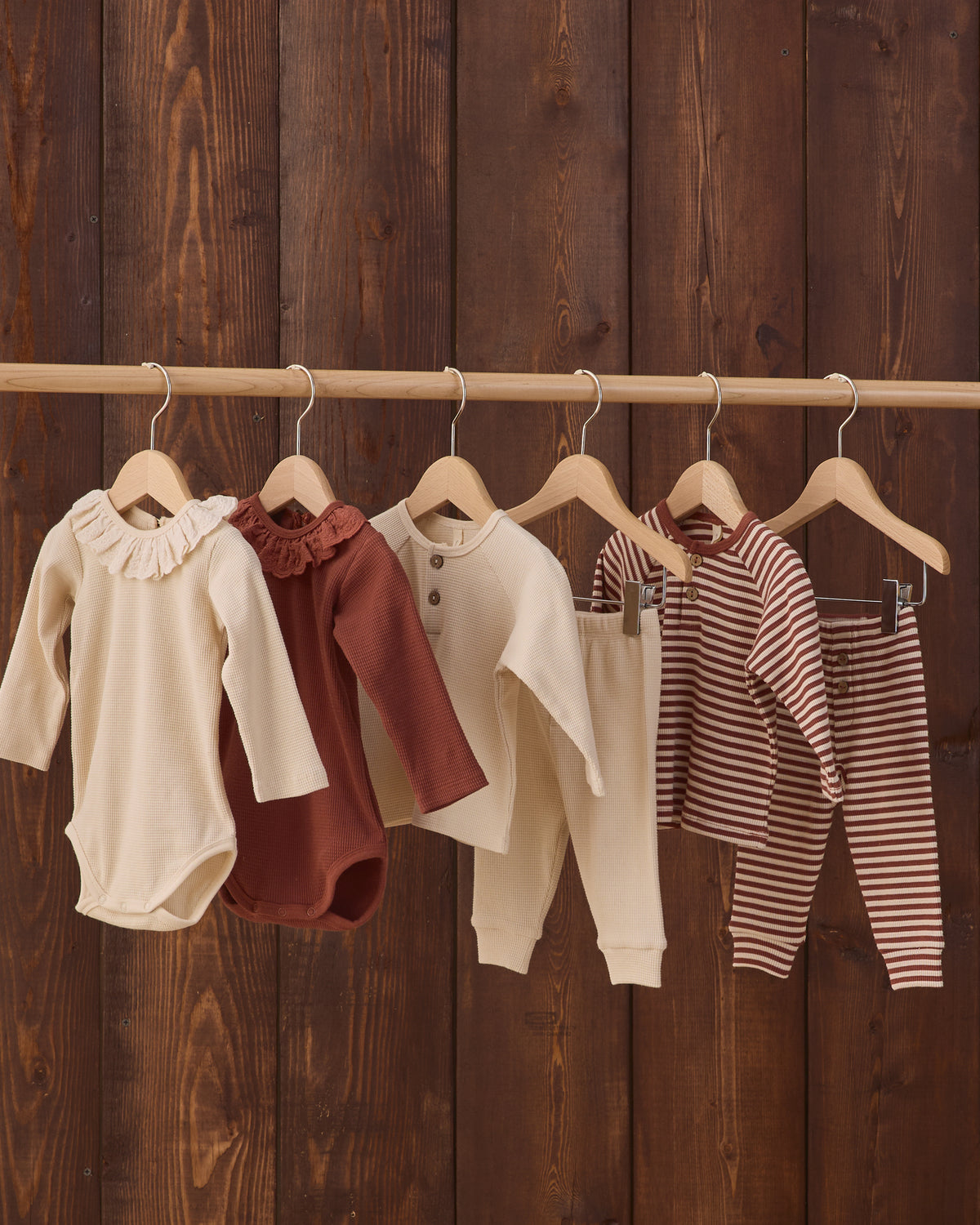 Quincy Mae Henley Knit Top - Candy Stripe