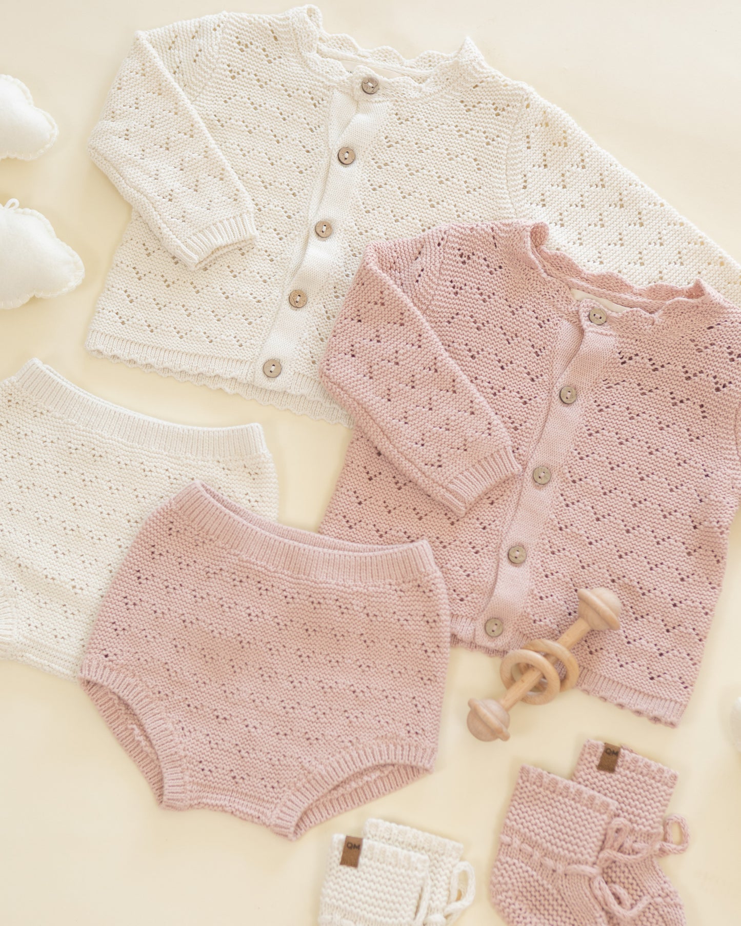 Quincy Mae Knit Bloomer - Blush