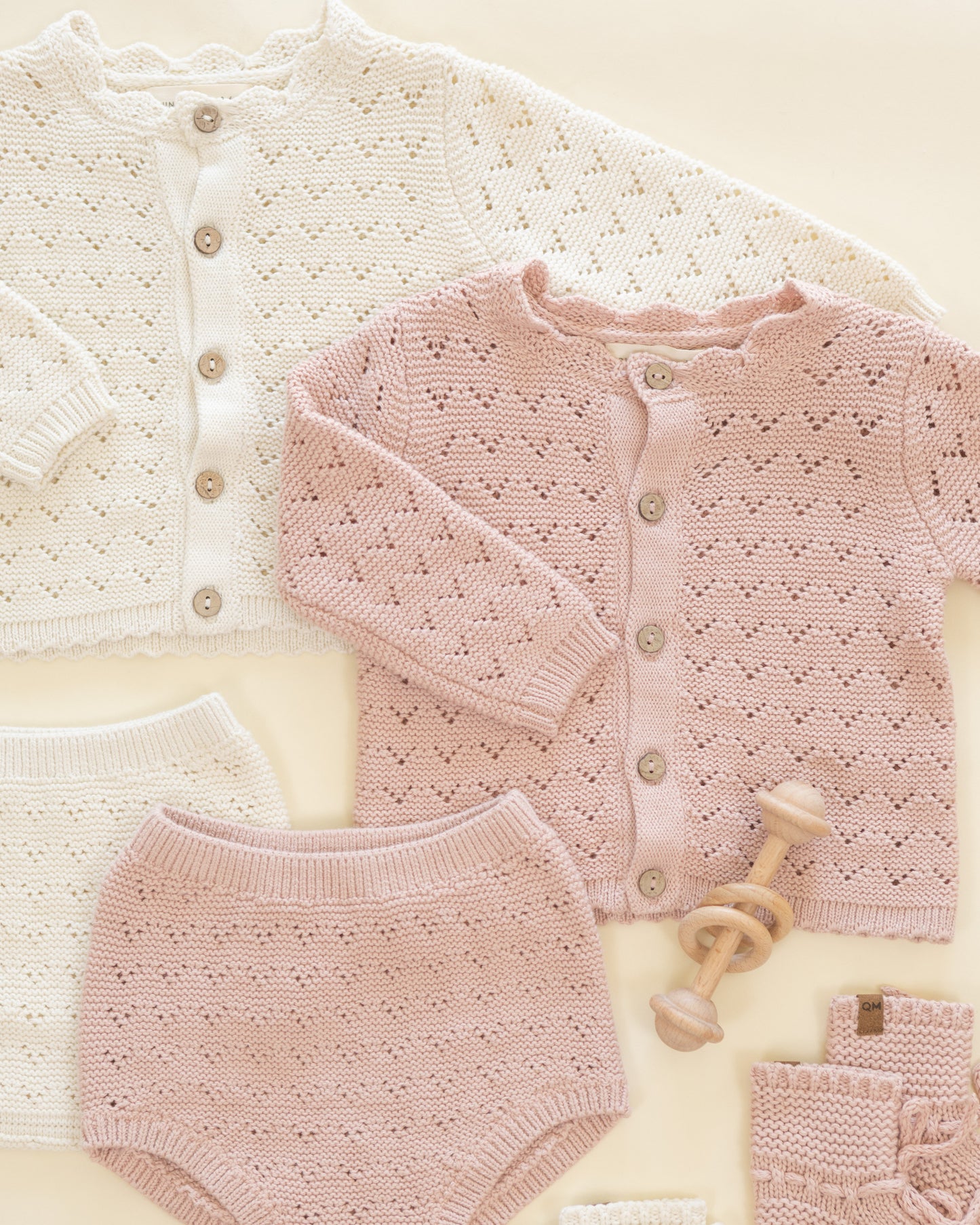 Quincy Mae Knit Bloomer - Blush