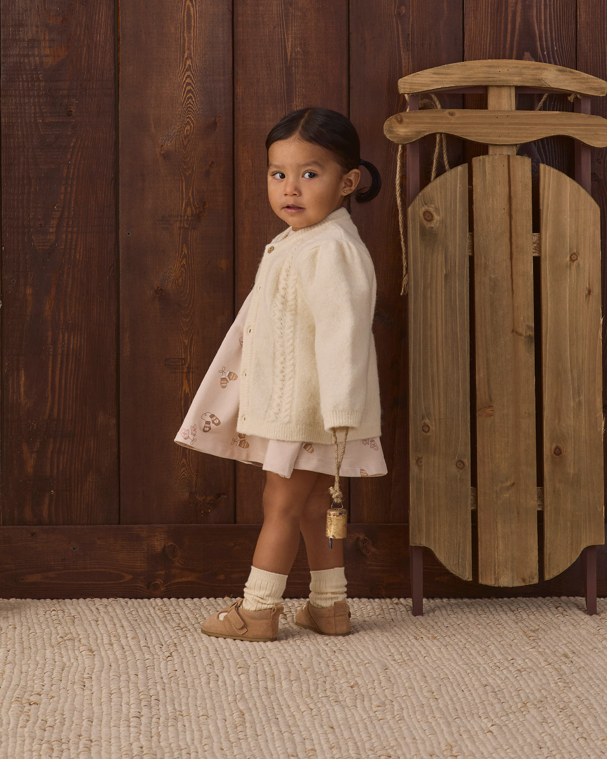 Quincy Mae Holly Cardigan - Natural