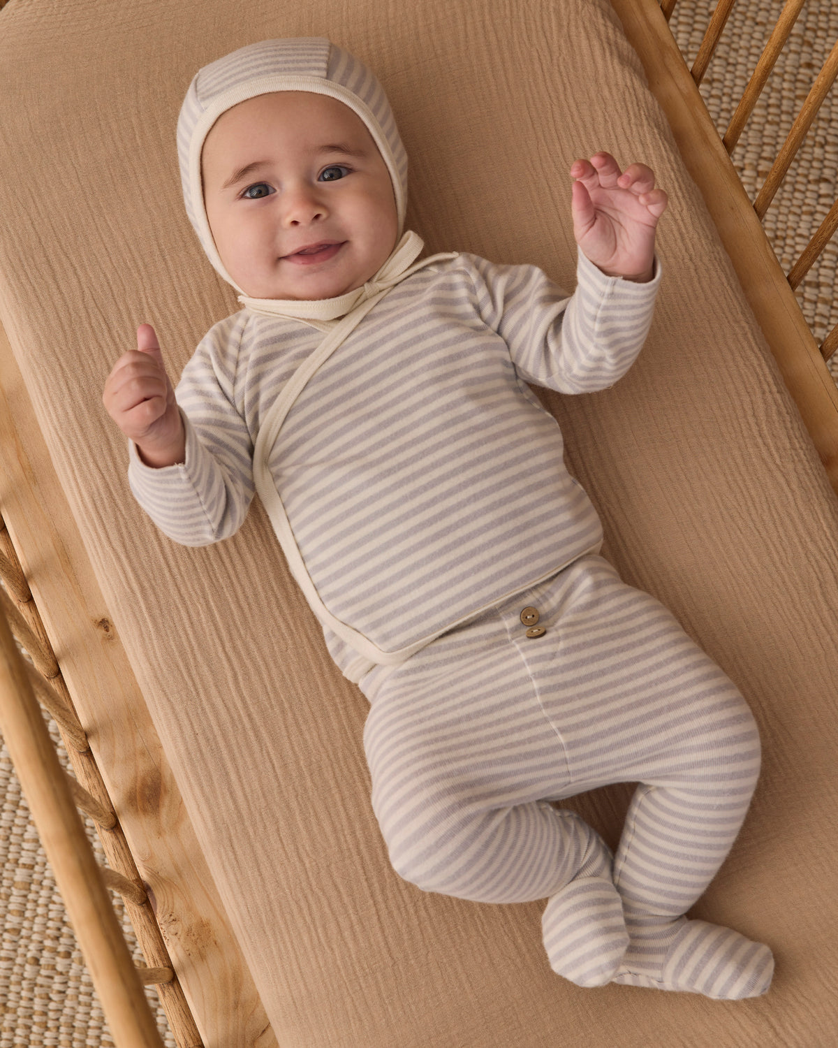 Quincy Mae Take Home Set - Fog Stripe