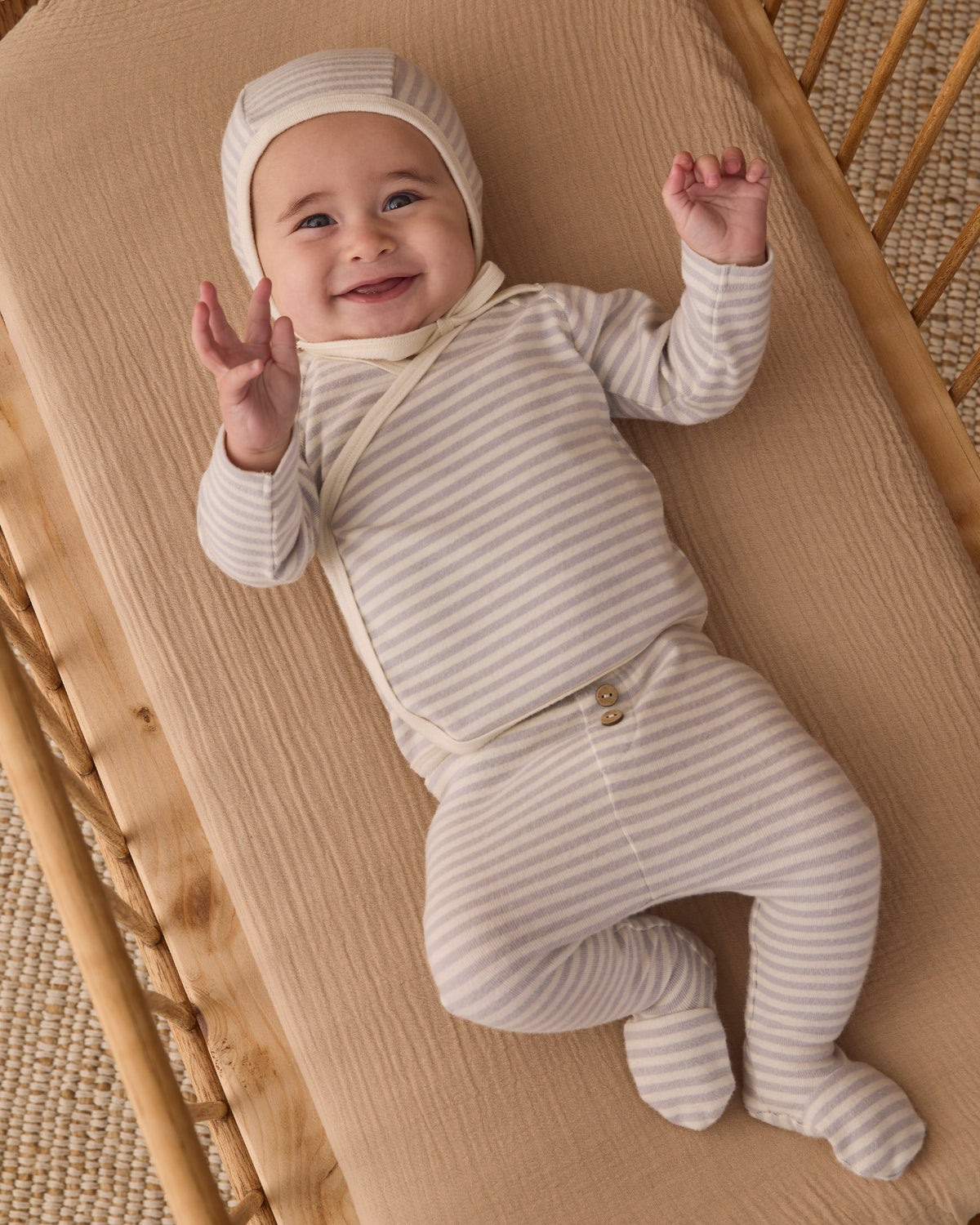 Quincy Mae Take Home Set - Fog Stripe