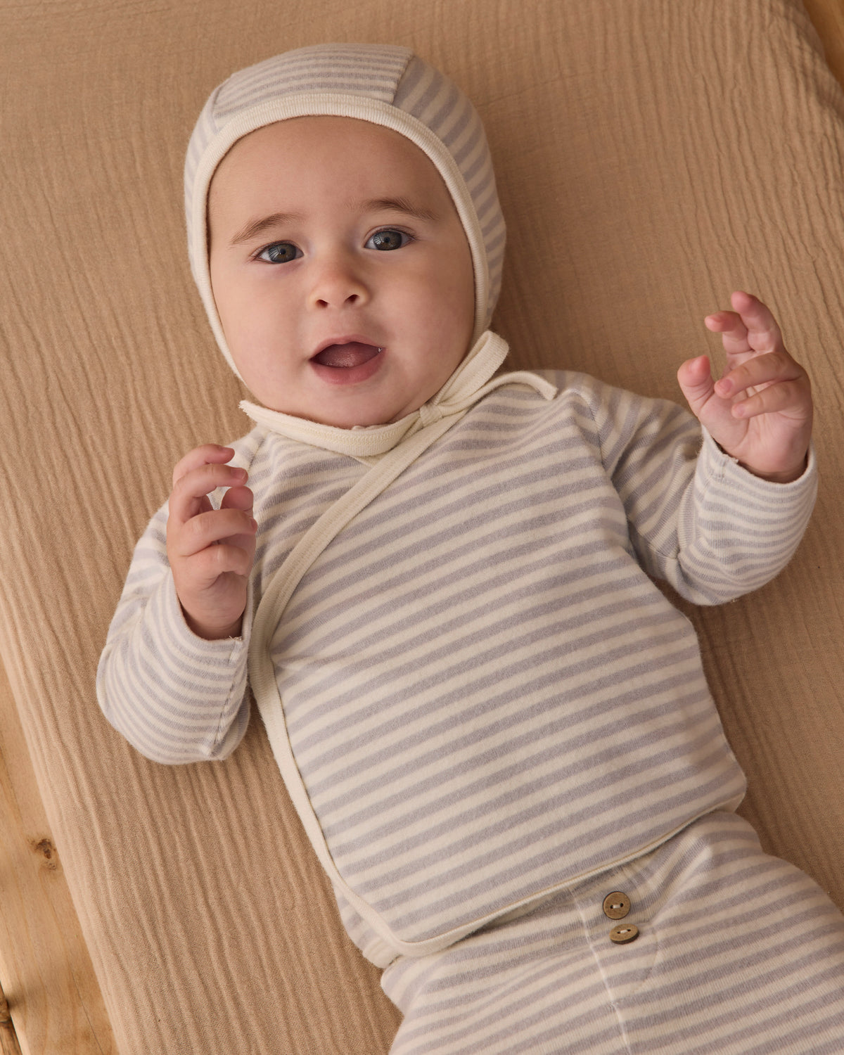 Quincy Mae Take Home Set - Fog Stripe