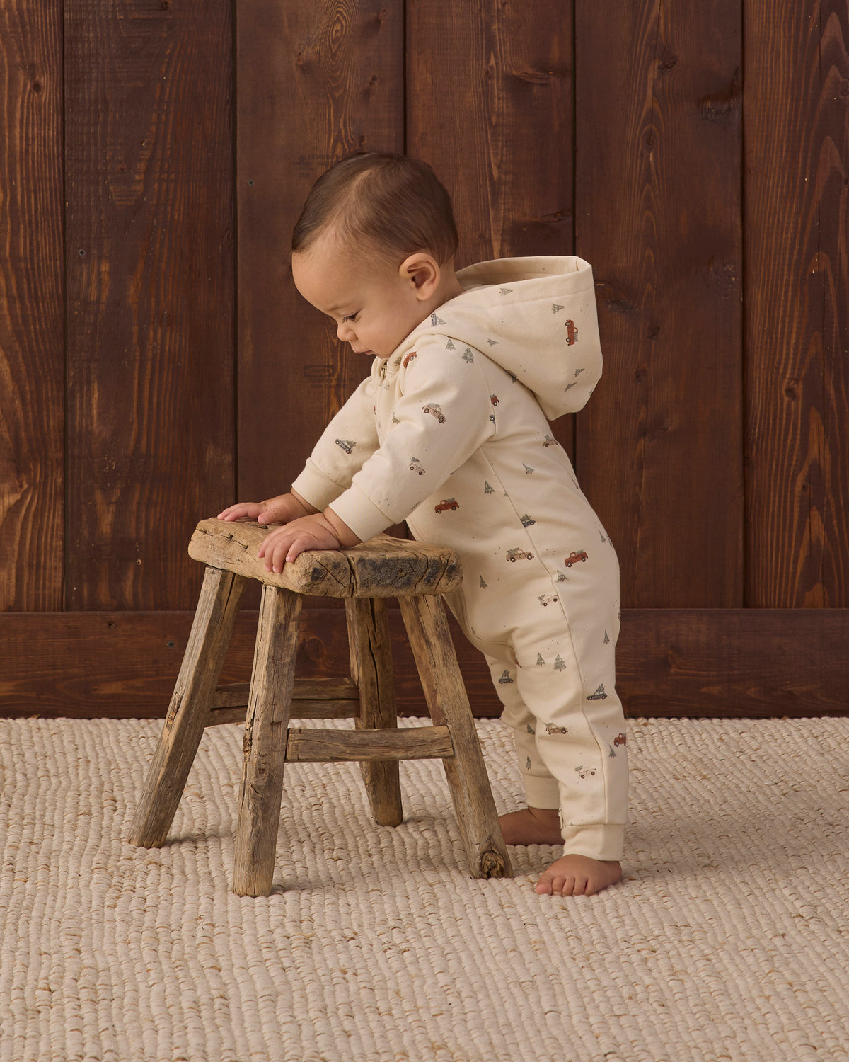 Quincy Mae Hooded Jumpsuit - Holiday Drive