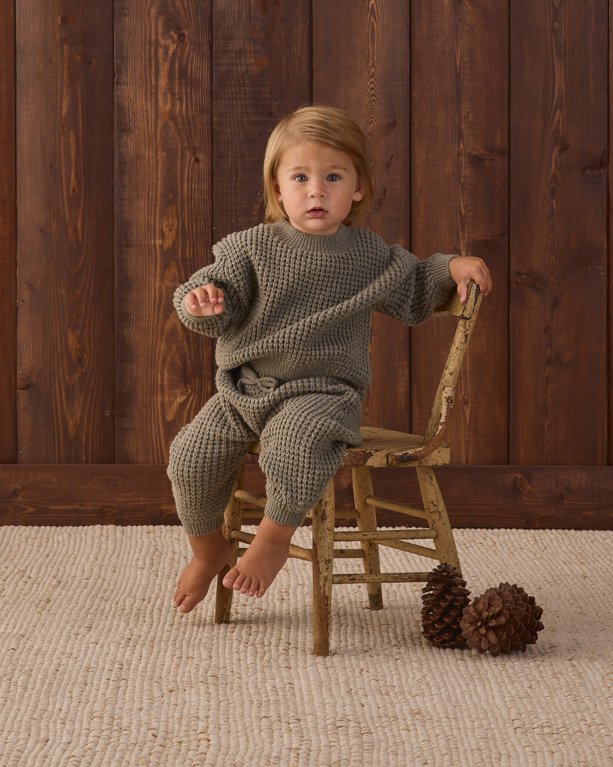 Quincy Mae Chunky Knit Sweater - Spruce