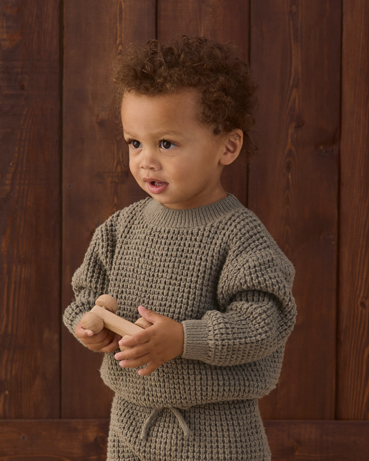 Quincy Mae Chunky Knit Sweater - Spruce