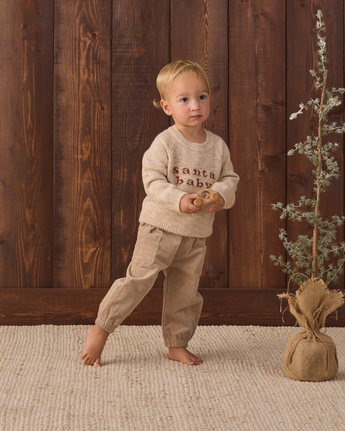 Quincy Mae Knit Sweater - Santa Baby
