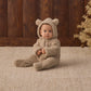 Quincy Mae Bear Jumpsuit - Latte