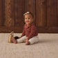 Quincy Mae Ruffle Collar Bodysuit - Redwood