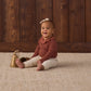 Quincy Mae Ruffle Collar Bodysuit - Redwood