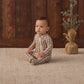 Quincy Mae Bamboo Zip Footie - Redwood Check