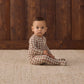 Quincy Mae Bamboo Zip Footie - Redwood Check
