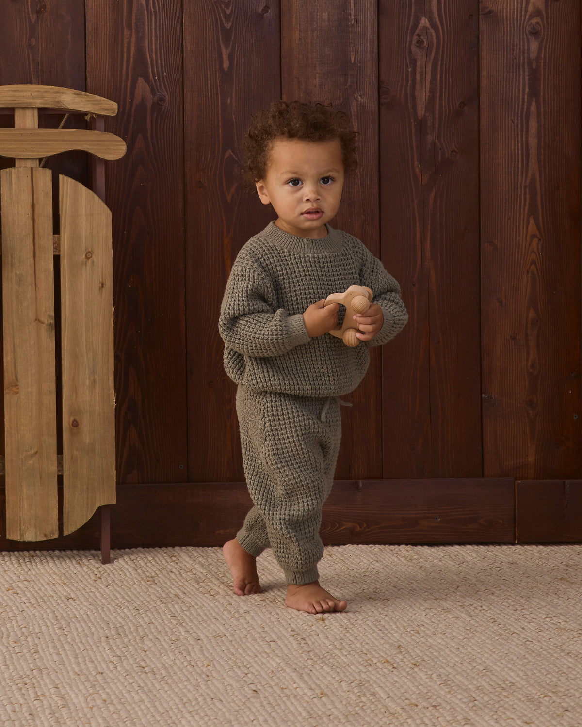 Quincy Mae Chunky Knit Sweater - Spruce