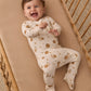 Quincy Mae Bamboo Zip Footie - Harvest Friends