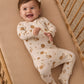 Quincy Mae Bamboo Zip Footie - Harvest Friends