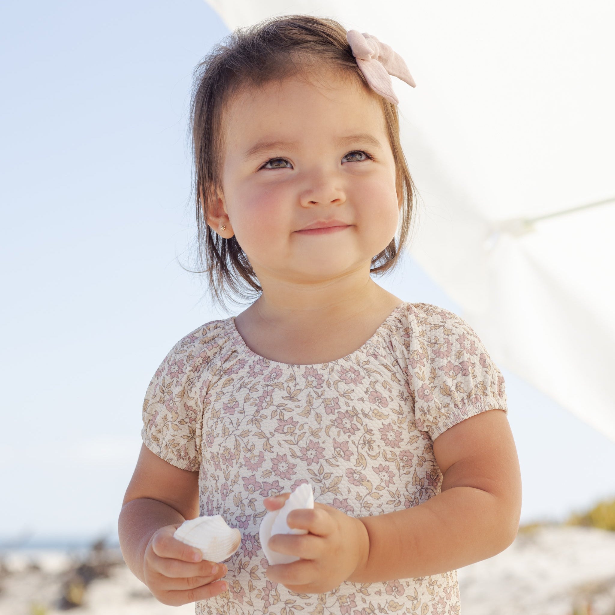 Quincy Mae Catalina One-Piece - Dahlia | The Baby Cubby