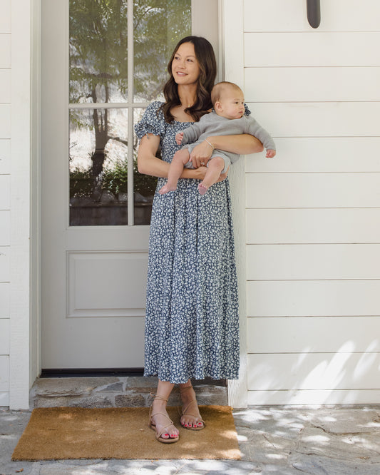 Quincy Mae Summer Knit Set - Heathered Sky