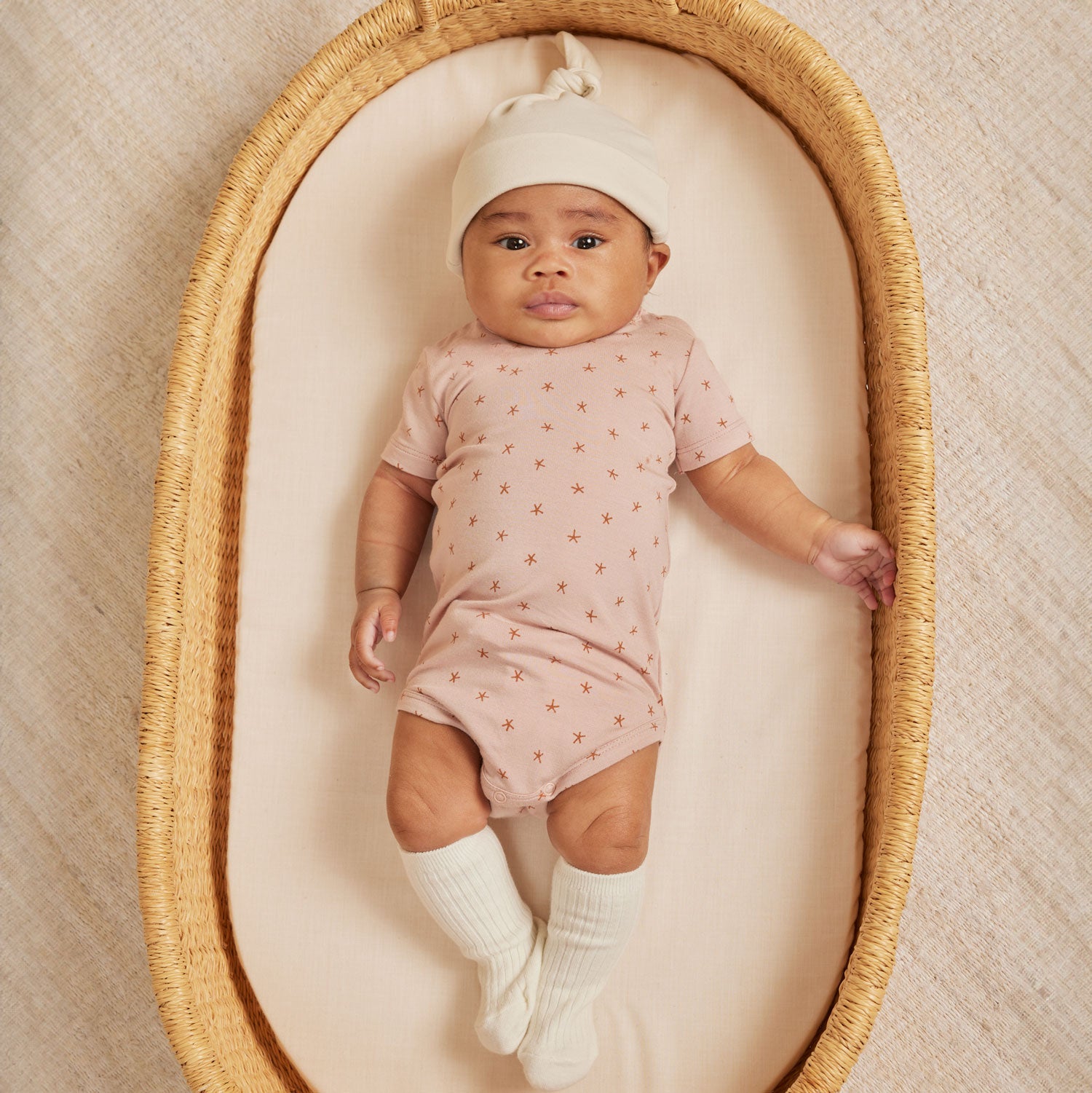 Quincy Mae Knotted Baby Hat - 0-6M - Ivory | The Baby Cubby