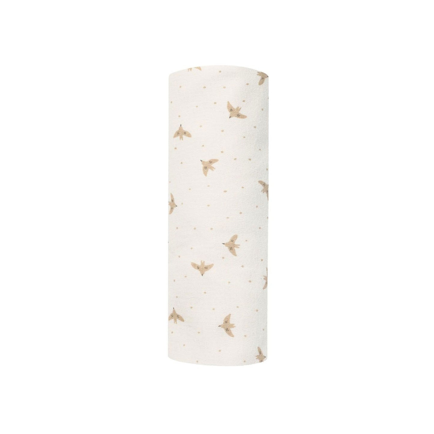 Quincy Mae Baby Swaddle Blanket - Doves - Ivory