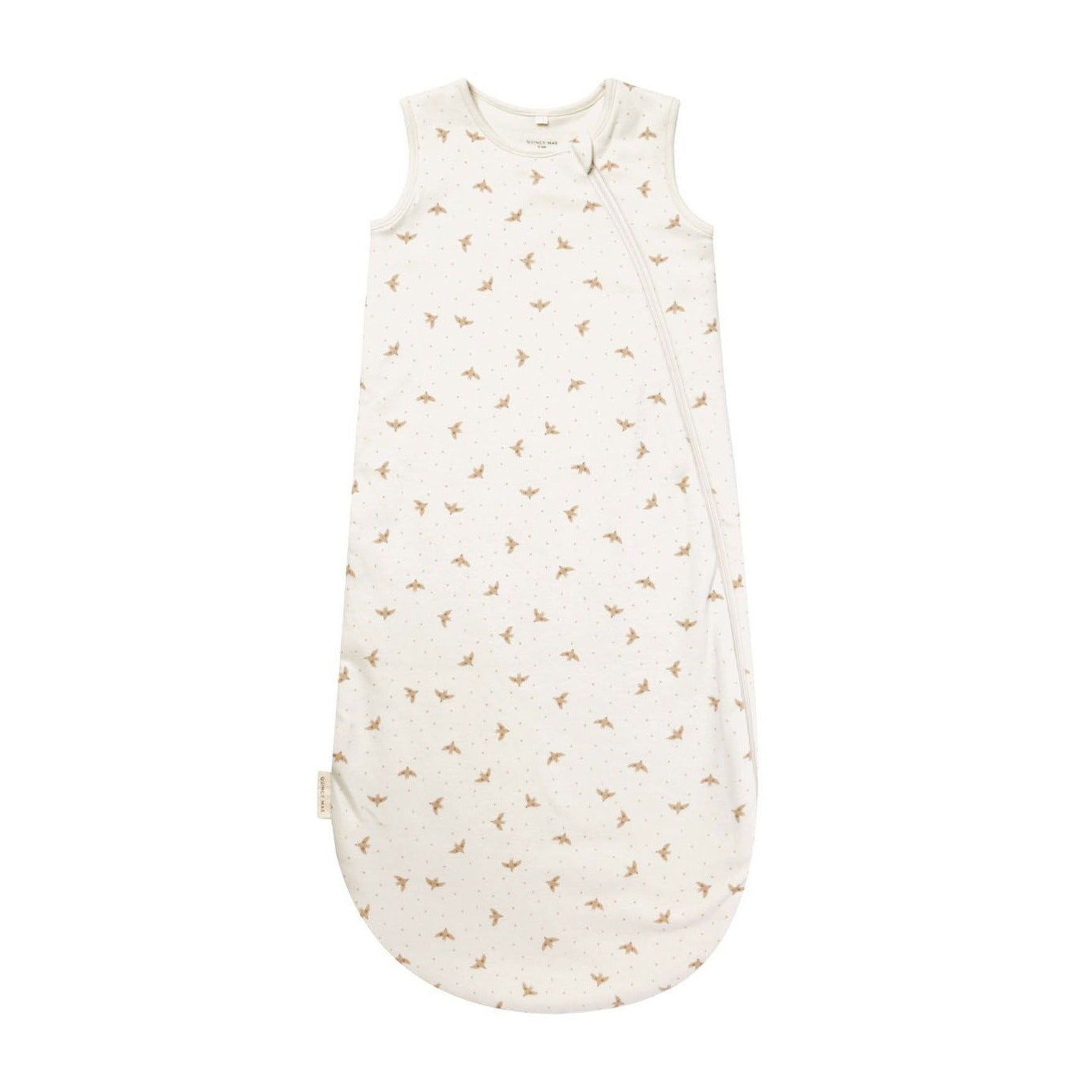 Quincy Mae Jersey Sleeping Bag - Doves - Ivory