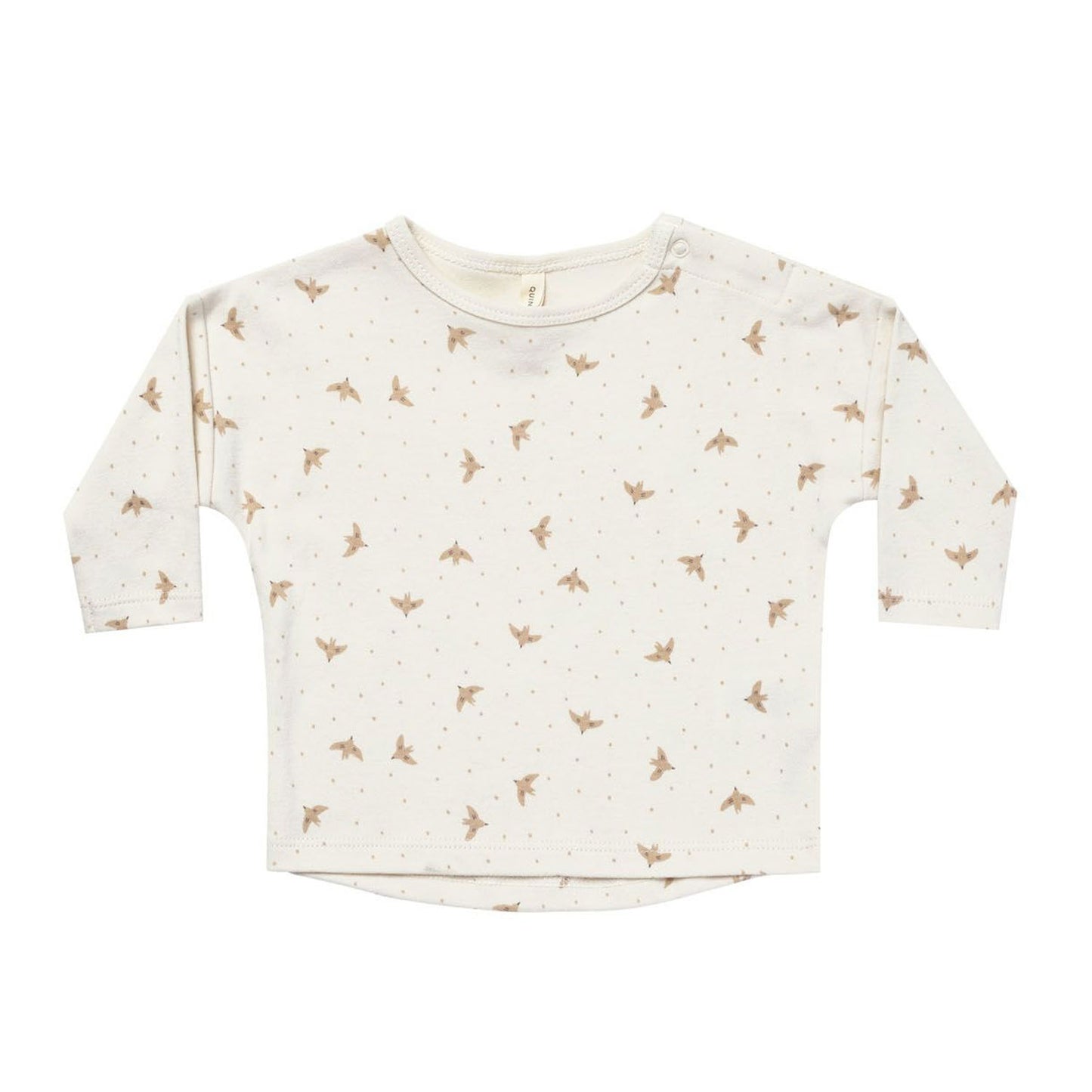 Quincy Mae Long Sleeve Tee - Doves - Ivory