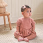 Toddler girl wearing Quincy Mae Brielle Dress - Rose